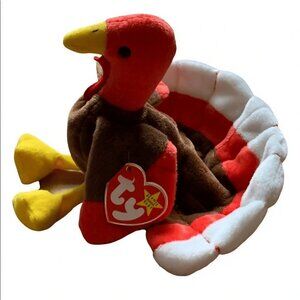 TY Beanie Baby “Gobbles” the Turkey – Vintage Plush Toy, Retired